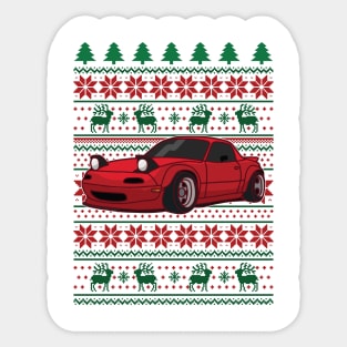 Miata Christmas Sticker